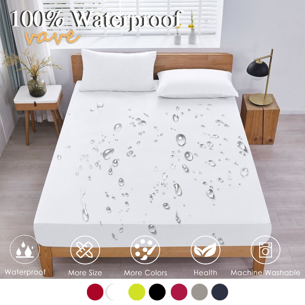 Waterproof Mattress Protector Breathable - 100% водонепроницаемая натяжная простыня с эластичной