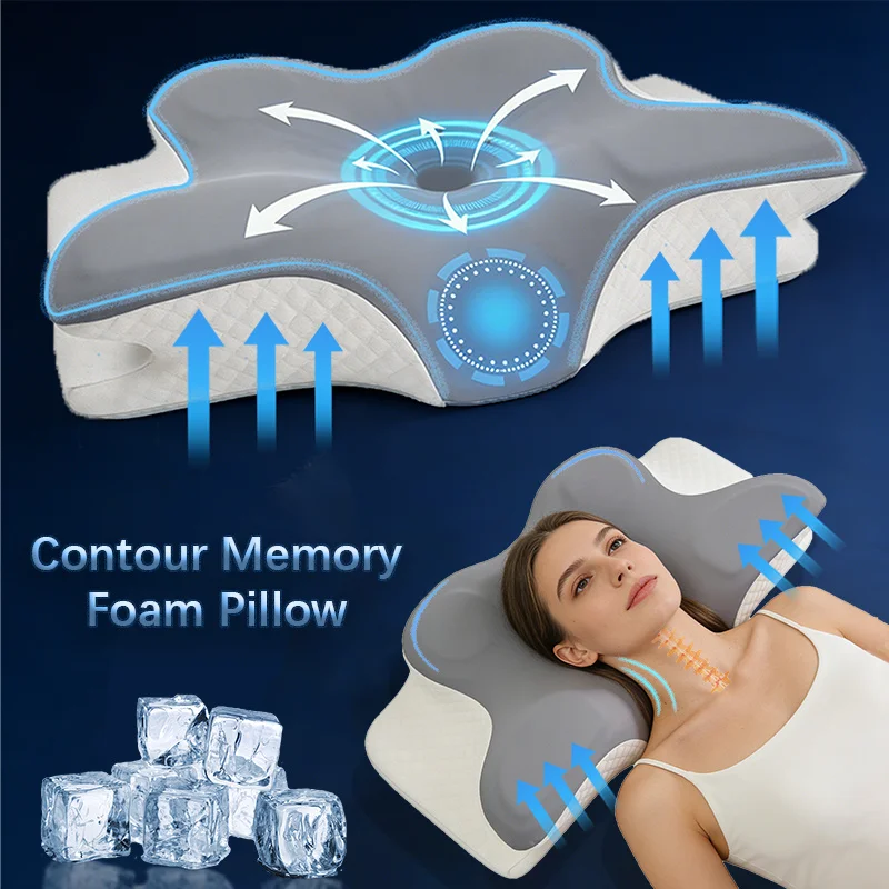 Memory Foam Orthopedic Pillow Neck Pain - Подушка из пены с эффектом памяти,