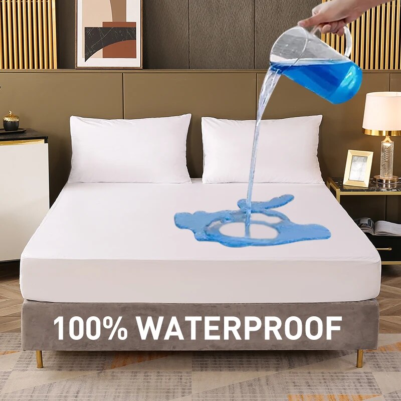 Waterproof Mattress Protector Breathable - Водонепроницаемая ткань для кровати, однотонный чехол