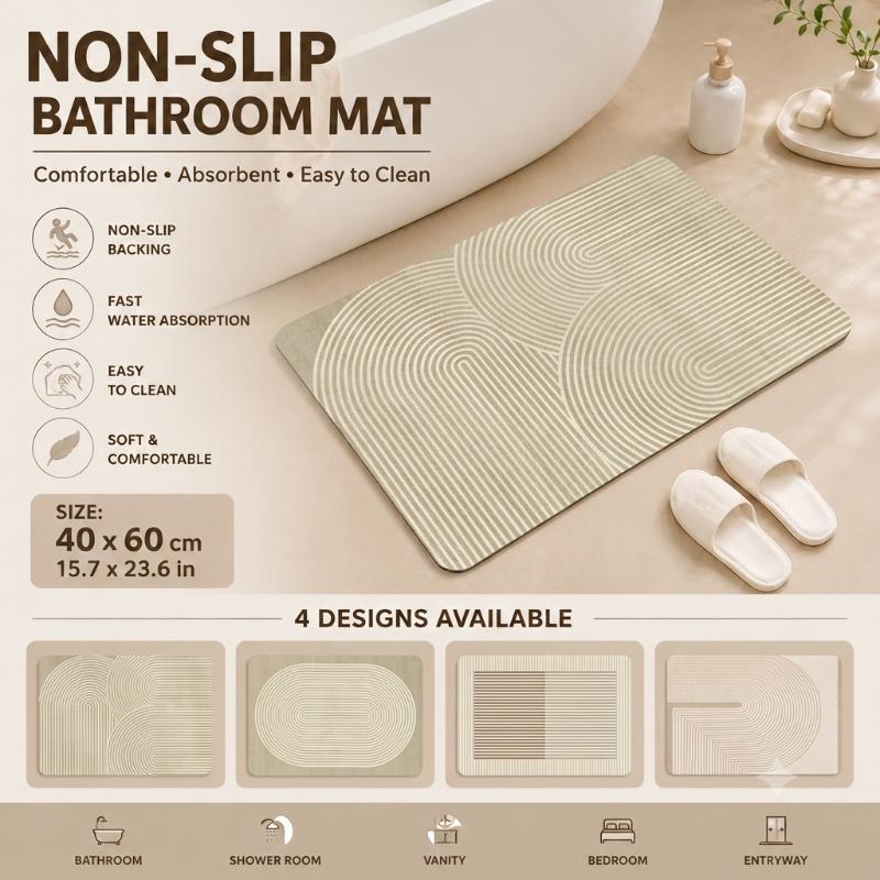 Quick Dry Diatomite Bath Mat - Коврик для ванной из диатомита: быстросохнущий,