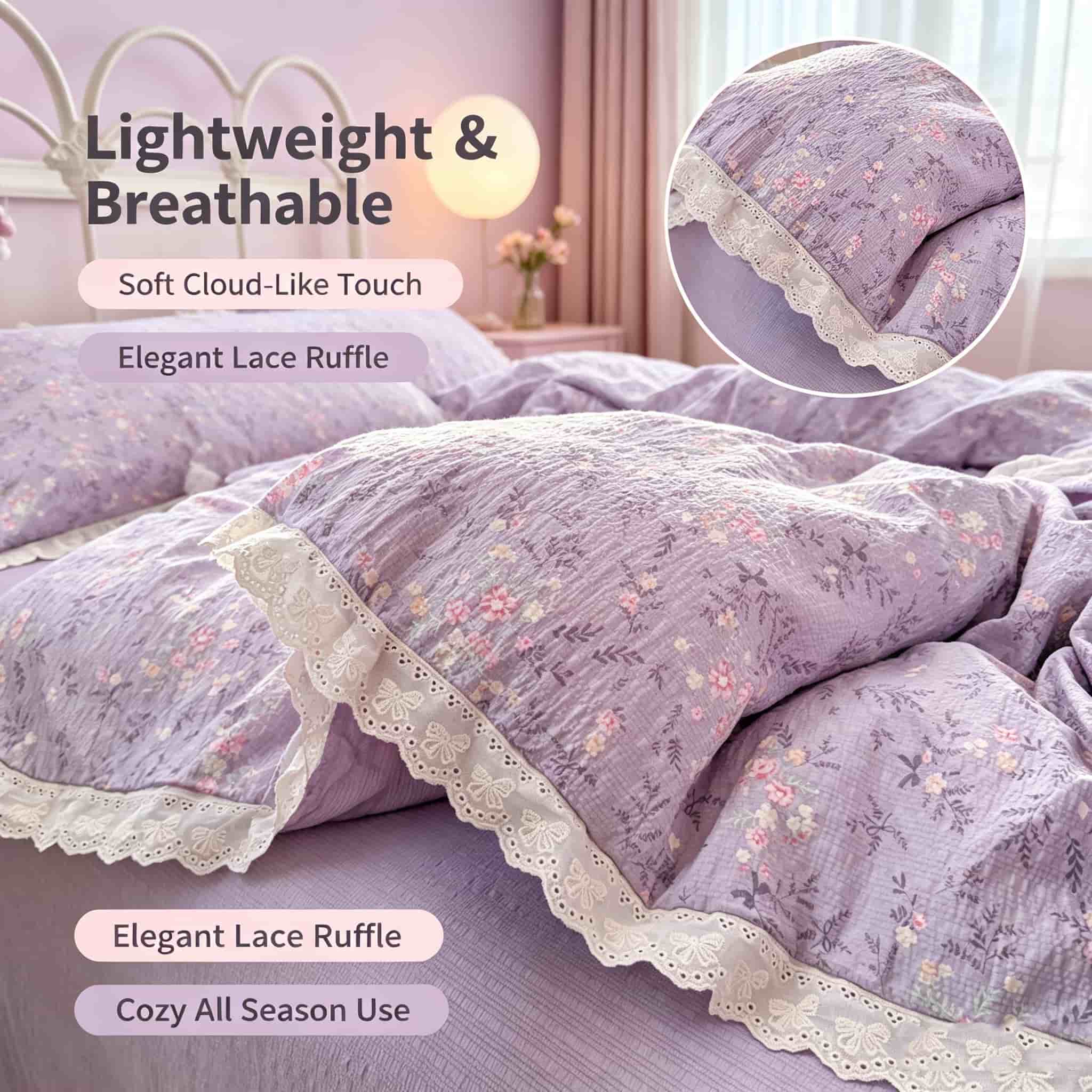 Эстетичный комплект постельног – обзор и цена Aesthetic Floral Duvet Cover