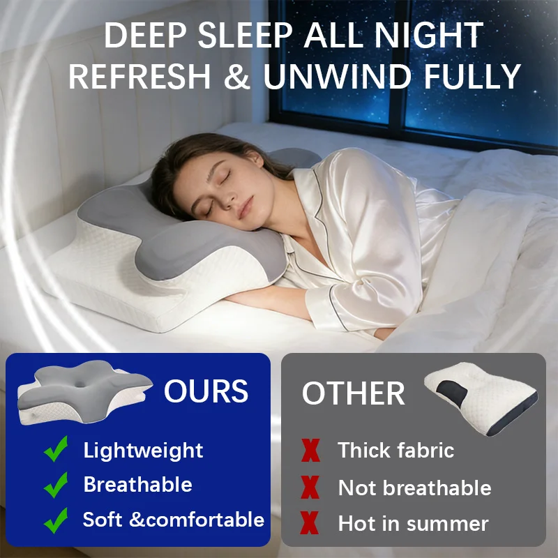 Подушка из пены с эффектом пам – обзор и цена Memory Foam Orthopedic Pillow Neck Pain