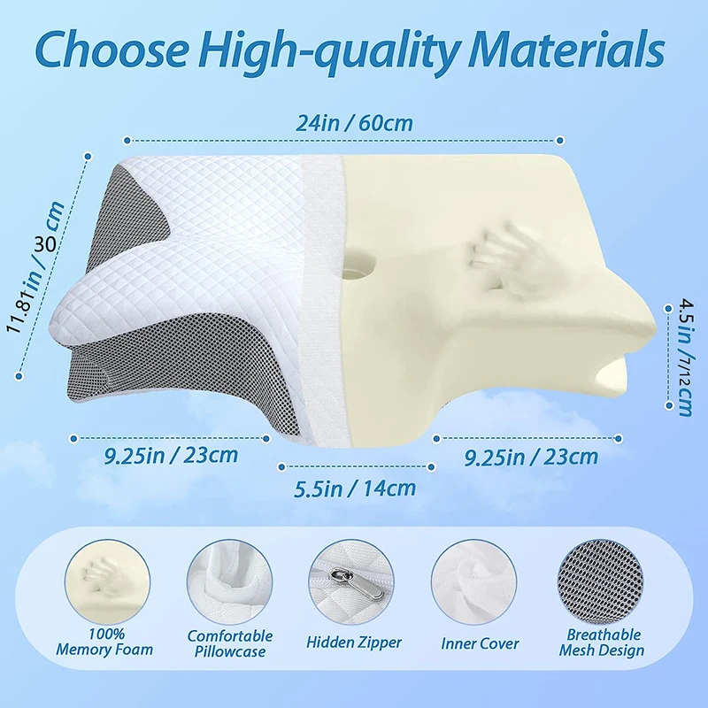 1 шт. ортопедическая подушка д – обзор и цена Memory Foam Orthopedic Pillow Neck Pain