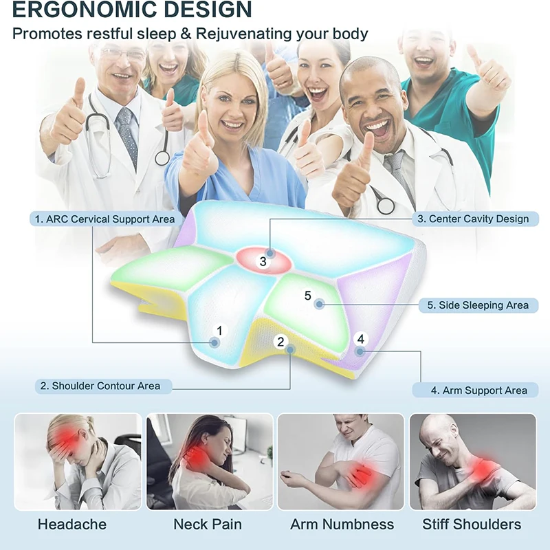 1 шт. ортопедическая подушка д – обзор и цена Memory Foam Orthopedic Pillow Neck Pain